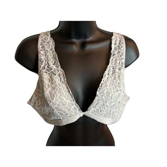 Xhiliration Gray Lacy Bralette Need Size Tag - Picture 1 of 7